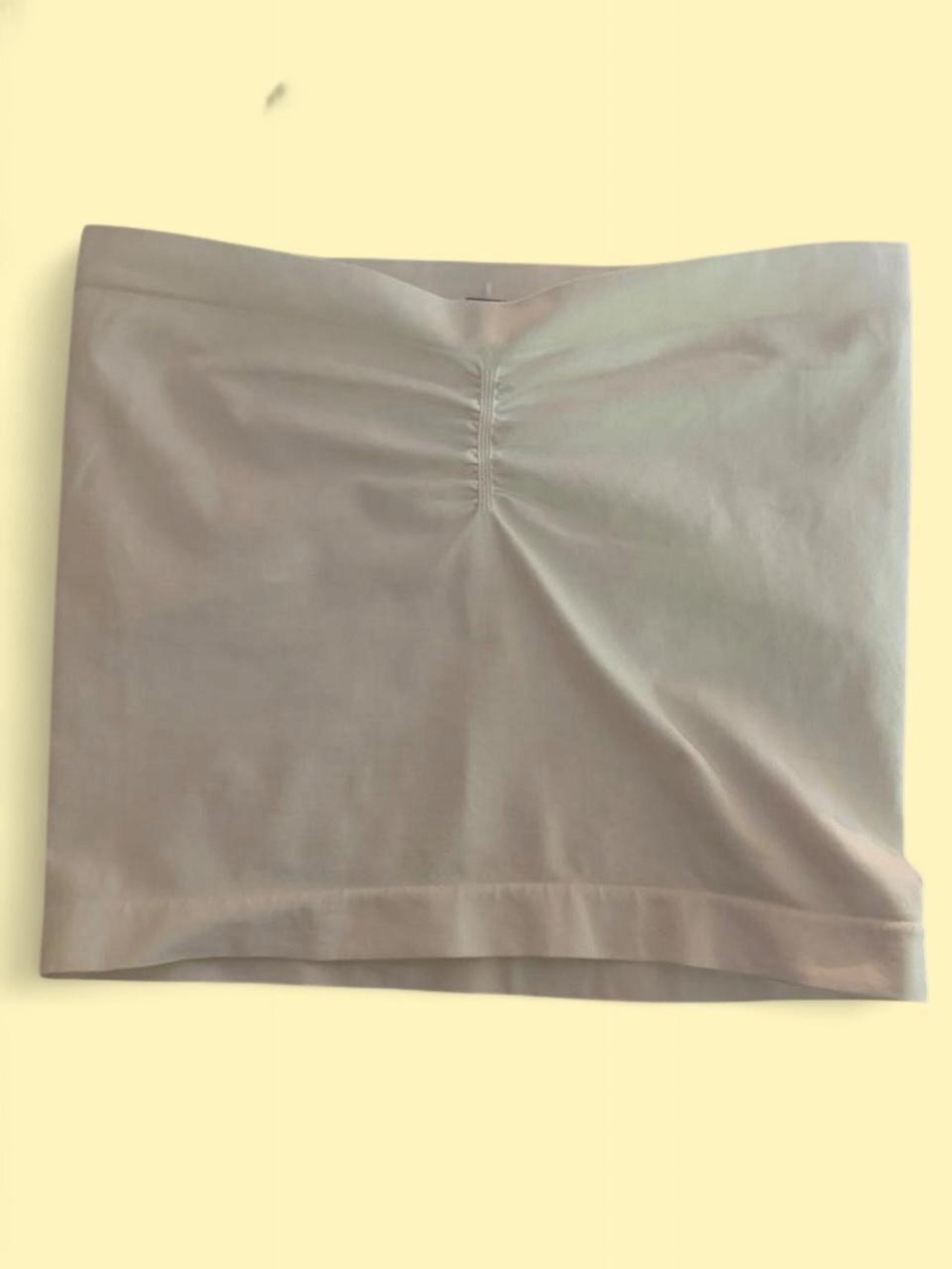 Gymshark Beige Mini Skirt with Front Gather